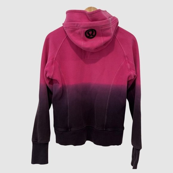 Lululemon Athletica Limited Edition Paris Pink Ombré Hooded Jacket  US8 - Picture 2 of 7
